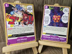 OP01-118 Ulti-Mortar & Op01-116 Artificial Devil Fruit Smile Purple Duo x2 Cards - Image 1