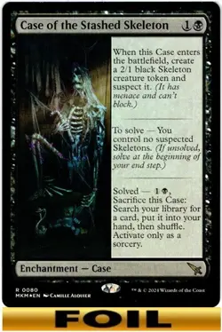 Case of the Stashed Skeleton - FOIL #80 - Murders at Karlov Manor - NM MTG - Image 1