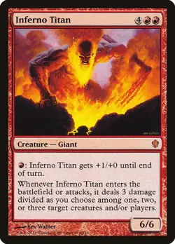 Inferno Titan MTG Commander 2013 Mythic Rare - Image 1