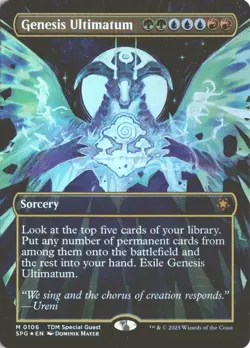 MTG Genesis Ultimatum (0106) *Foil* Borderless Special Guest MT/NM Free Ship - Image 1