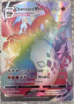 Pokemon TCG Charizard VMAX Champion's Path 074/073 Holo Secret Rare MP - Image 1