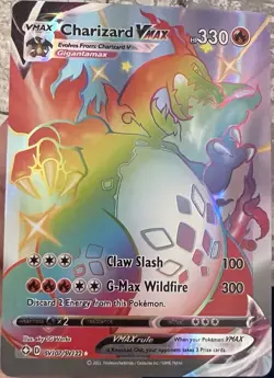 Pokemon TCG Charizard VMAX Champion's Path 074/073 Holo Secret Rare MP - Image 3