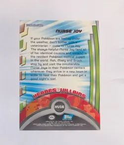 Nurse Joy 2000 Topps Pokemon Series 3 #HV16 Blue Logo Vintage - Image 2