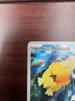 Pokemon Misty's Psyduck 193/182 Destined Rivals Holo Illustration Rare (NM-) - Image 3