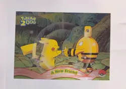 2000 Topps Pokemon The Movie A New Friend #5 Blue Logo NM+ - Image 1