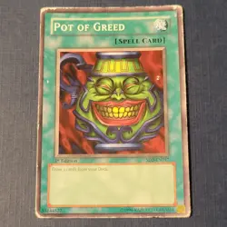 Yu-Gi-Oh! Pot of Greed SD2-EN017 1st Edition HP/DMG *FREE SHIPPING* - Image 1