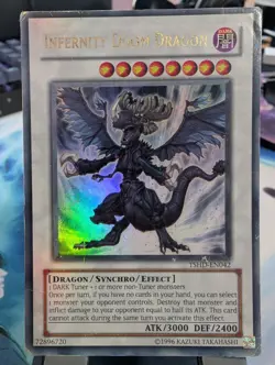 YuGiOh! Infernity Doom Dragon TSHD-EN042 Ultra Rare MP - Image 1