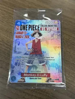 Monkey.D.Luffy (055) (College Basketball US Voyage) P-055 One Piece Promotion... - Image 1
