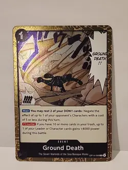 Ground Death Foil OP14-096 The Azure Sea's Seven One Piece - Image 1