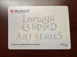 Trystan's Command (Gold Stamped) 45/54 MTG Lorwyn Eclipsed Art Series Card - Image 2