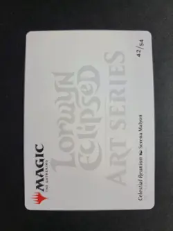 Celestial Reunion (Gold Stamped) 42/54 MTG Lorwyn Eclipsed Art Series Card - Image 2