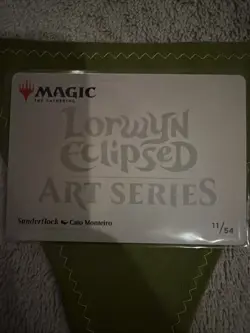 Sunderflock Art Card Gold-Stamped Planeswalker Symbol Art Series Lorwyn Eclipsed - Image 2