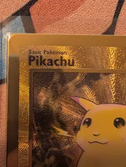 Pokemon TCG Celebrations Pikachu Gold Metal Card 58/102 25th Anniversary - Image 3