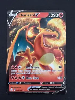 Pokemon Charizard V 017/172 SWSH09 Brilliant Stars Ultra Rare Holo Basic Card - Image 1