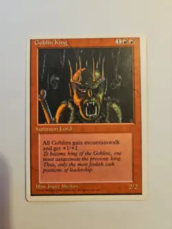 MTG Goblin King 4th Edition Regular Rare - Image 1
