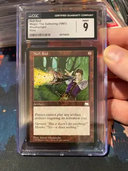 MTG Weatherlight Null Rod CGC 9 - Image 1