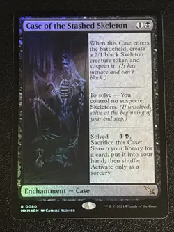 MTG Murders at Karlov Manor Case of the Stashed Skeleton Foil 0080 NM Rare - Image 1