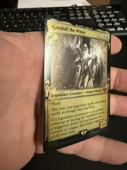 Gandalf the White (Showcase Scrolls Foil) Lord of the Rings MTG 470 NM - Image 2