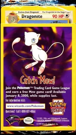1x Sealed DRAGONITE # 5 Black Star Promo WB Movie WOTC Pokemon Card (Purple) - Image 1