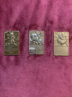 Pokemon Lot of 3 Vintage 1999 23K Togepi Mewtwo Poliwhirl Limited Ed Cards - Image 1