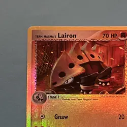 Team Magma's Lairon 36/95 Reverse Holo Team Magma vs Team Aqua Pokemon TCG NM - Image 5