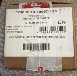 Pokemon Mega Evolution (ME01) ENHANCED Booster Case 6 Boxes Factory Sealed - Image 1