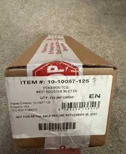 Pokemon Mega Evolution (ME01) ENHANCED Booster Case 6 Boxes Factory Sealed - Image 2