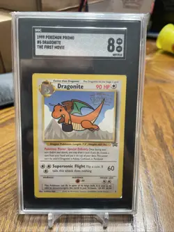 1999 POKEMON GAME MOVIE PROMO #5 DRAGONITE SGC8 - Image 1
