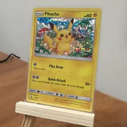 Pokemon Pikachu TCG #4/12 McDonald's Confetti Holo Promo 2018 - Image 2