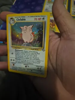 Jungle Unlimited Clefable CGC 7 Holo (9168) 1/64 Pokemon - Image 2