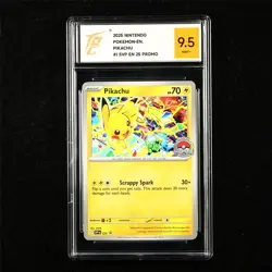 TQG 9.5 MINT+ 2025 Pokemon ENG Pikachu #025 Promo - Image 1