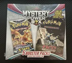 Pokemon Mystery Power Box 5 Booster Packs (Chase Pack Seeded 1:10) Sealed New - Image 1