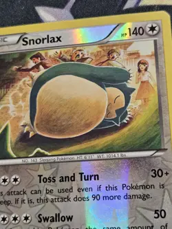 Snorlax ⭐ 77/124 Reverse Holo Rare Fates Collide 2016 Pokemon LP - Image 2