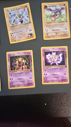 Vintage WOTC Pokemon Lot Holos & Promos Vaporeon Machamp Mewtwo Mew - Image 3