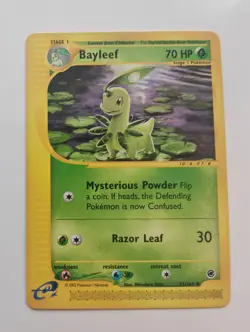 Rare Pokemon Trading Card- Bayleef 71/165 Expedition Base Set E Reader.Mint. - Image 1