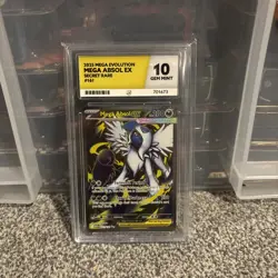 ACE 10 Pokemon TCG Mega Absol Ex 161/132 Mega Evolution - PERFECT SUBGRADES - Image 1