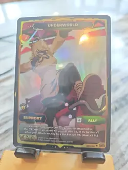 Vcard Awakened Worlds 1st Edition Underworld Support Card Secret Rare 260/250 - Image 2