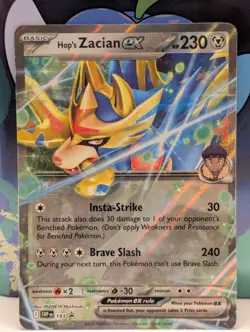 SV: Scarlet & Violet Promo Cards #SVP193 Hop's Zacian ex - NM - Image 1