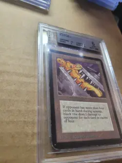 Black Vise ALPHA Magic MTG Beckett Graded 6 EX+ BGS Uncommon 1993 English (9.5C) - Image 5