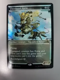 MTG Cloudsteel Kirin Kamigawa: Neon Dynasty 364 Foil Showcase Rare - Image 1