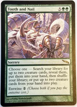 Tooth and Nail 134 Rare Mirrodin 2003 MTG Magic The Gathering LP - Image 1