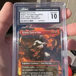 MTG Kratos, God of War #2207 - CGC Gem Mint 10 Population 1 🔥 Secret Lair - Image 1