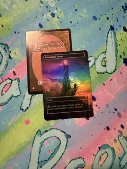 Command Tower Full Art Foil Mtg Play Test Card LOTR - Image 1
