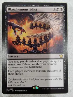 Magic the Gathering: Blasphemous Edict Foundations Regular Rare - Image 1