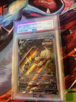 Pokemon Flareon V SWSH179 Full Art Holo Promo Sword & Shield PSA 9 2021 - Image 3