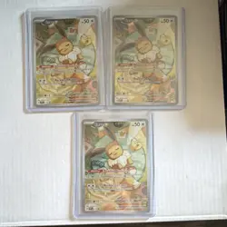 Pokemon TCG SVP 030 Lot - Eevee (3 Cards, Regular, Basic, Ability, English) - Image 1