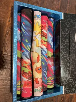 6 Pokemon TCG Playmats Unused - Charizard And Eeveelution - Image 1