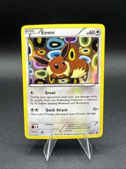 Pokemon Eevee TCG Black White Holo Promo Card BW94 LP+ - Image 1