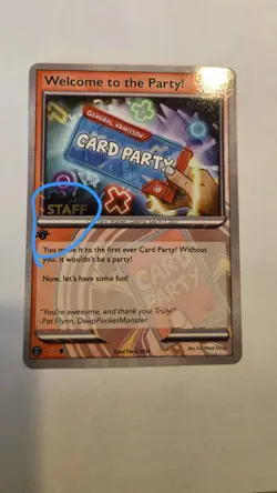 2023 Card Party Staff Deep Pocket Monster 1st Edition Exclusive Cards Lot - Image 2