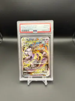Pokemon TCG Mewtwo VSTAR Crown Zenith Ultra Rare Holo Card PSA 10 GG44/GG70 - Image 1